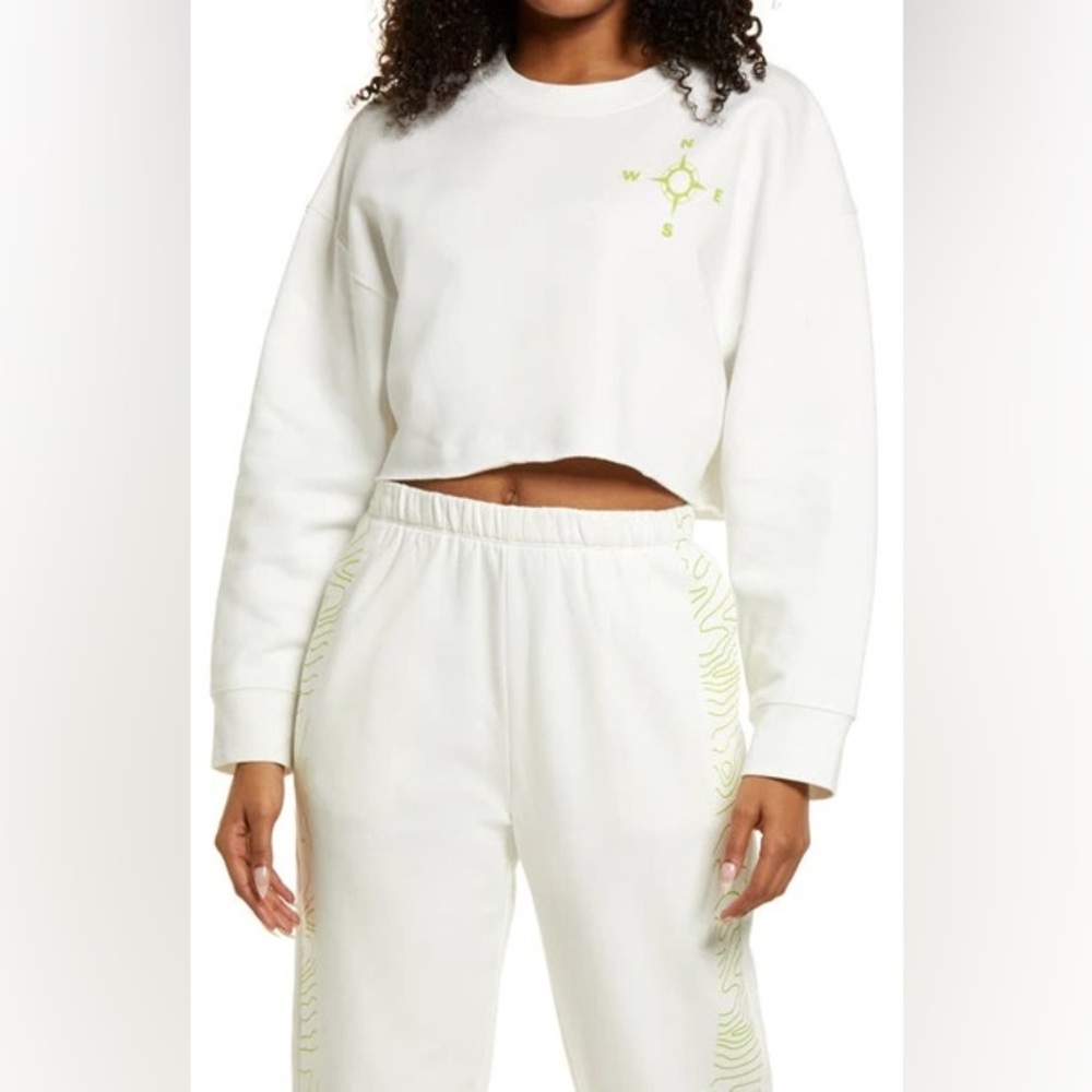 NWT BP CROP ORGANIC COTTON SWEATSHIRT